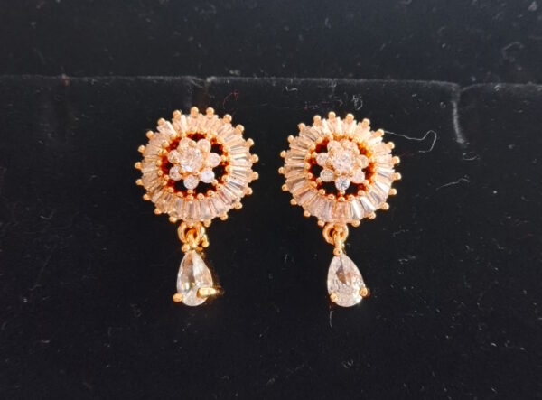 Floral Drop AD Earrings - Image 2