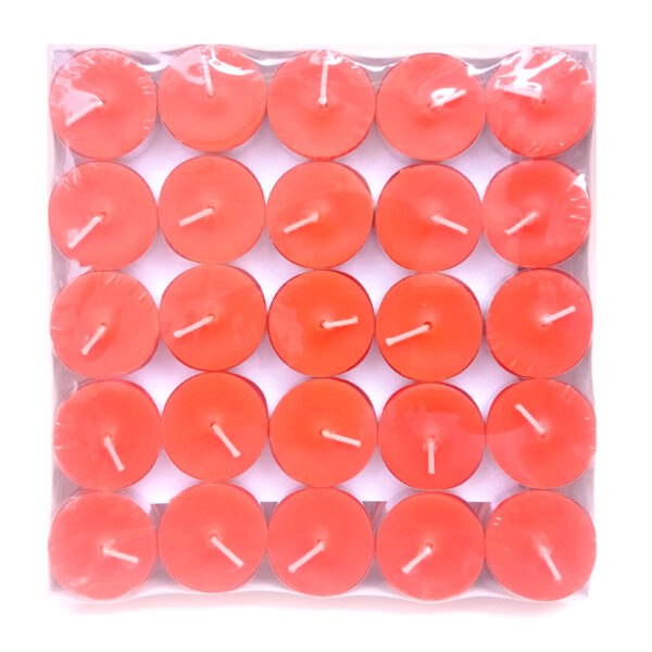 Tealight Candles Set of 50 (Peach) - Image 2