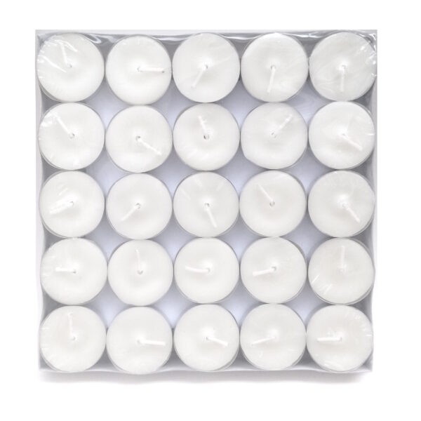 Tealight Candles Set of 50 (White) - Image 2