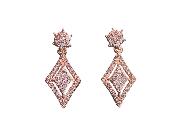 Barfi Gold AD Earrings