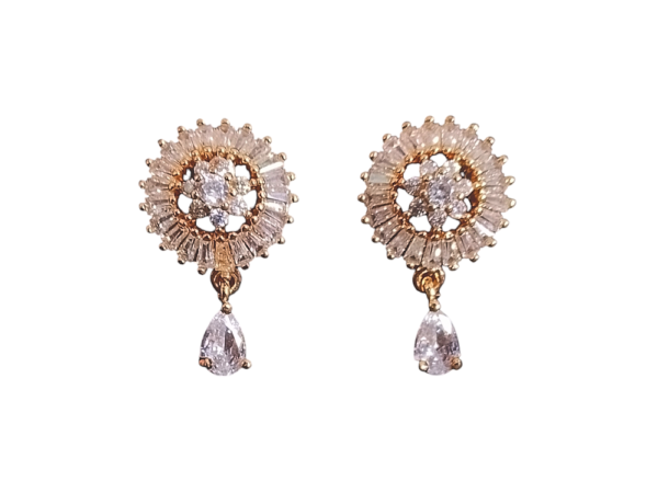 Floral Drop AD Earrings