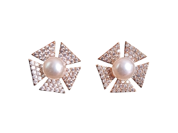 Pentagon Pearl AD Studs