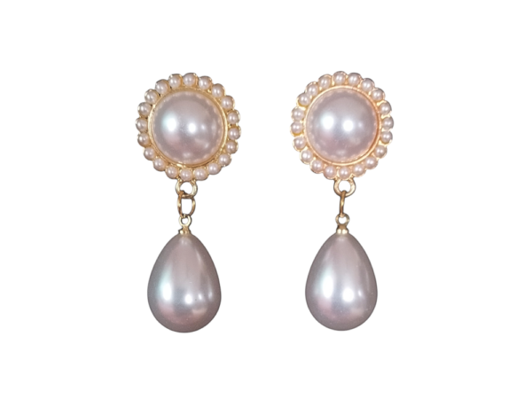 Faux Pearl Earrings Combo (Set of 3) - Image 4