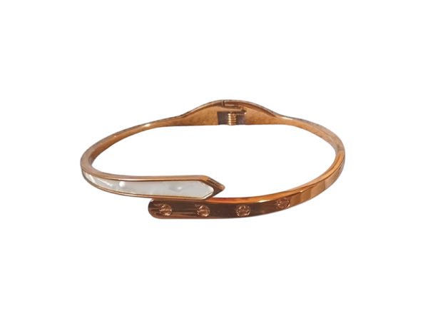 Rose Gold Resin Minimalist Bracelet - Image 2