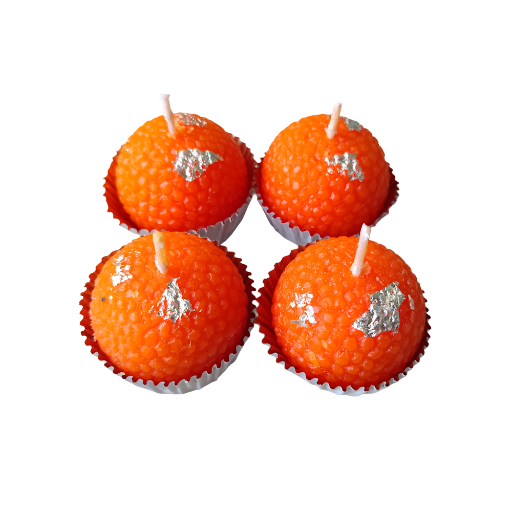 Motichoor Ladoo Candles Set of 4 - Image 2